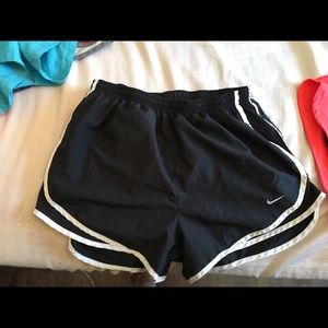 Black Nike running shorts with liner - Size Medium